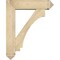 Ekena Millwork Imperial Arts and Crafts Rough Sawn Bracket w/ Offset Brace, Douglas Fir, 8"W x 32"D x 40"H BKT0806X32X40IMP03RDF - alternate 4